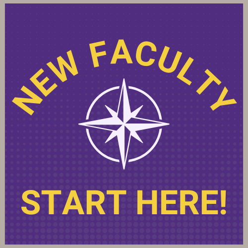 New Faculty Start Here button